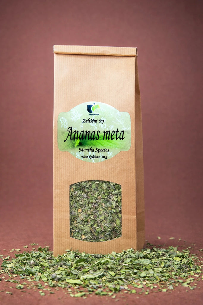 100 % zeliščni čaj ananas meta brez primesi