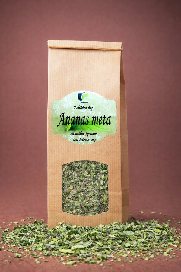 100 % zeliščni čaj ananas meta brez primesi