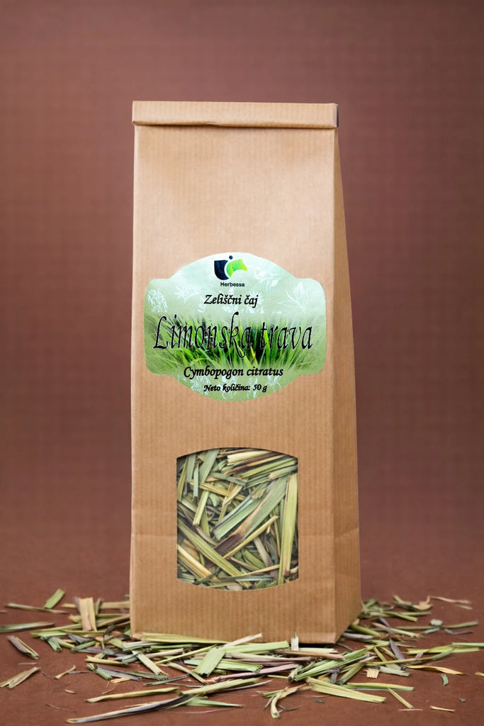 100 % zeliščni čaj limonska trava brez primesi z osvežujočo noto