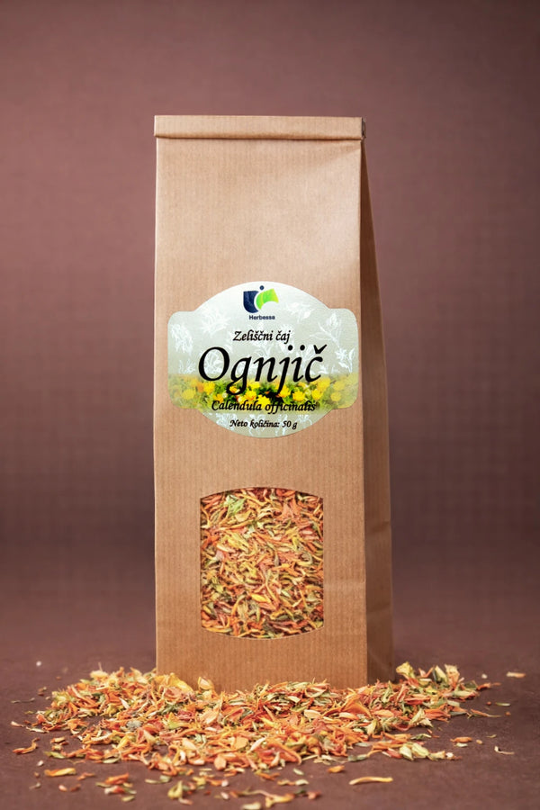 100 % zeliščni čaj ognjič brez dodatkov