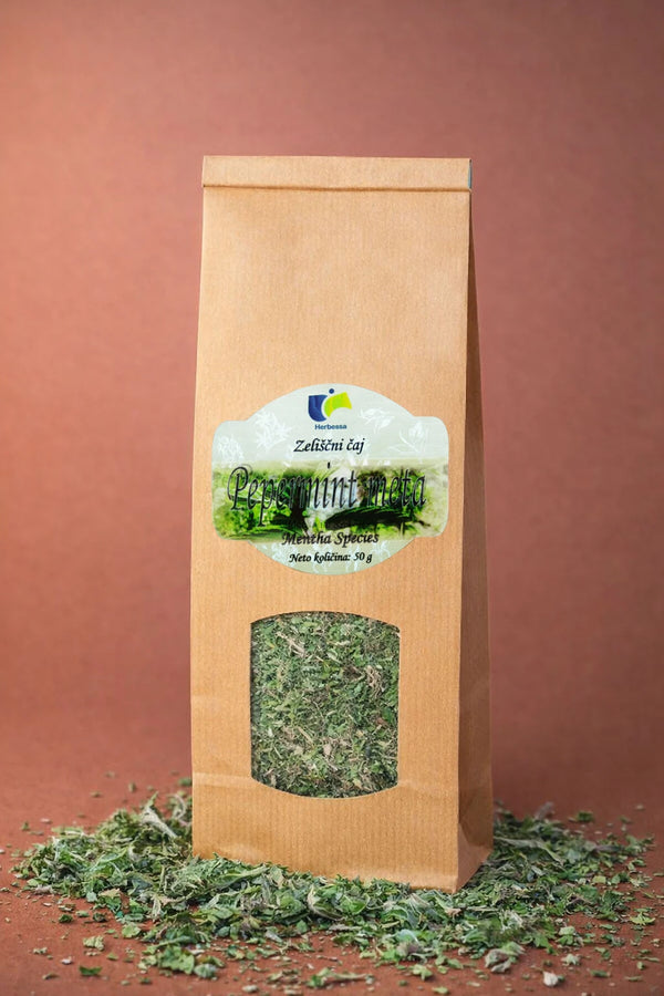 100 % zeliščni čaj pepermint meta brez dodatkov z osvežujočo aromo