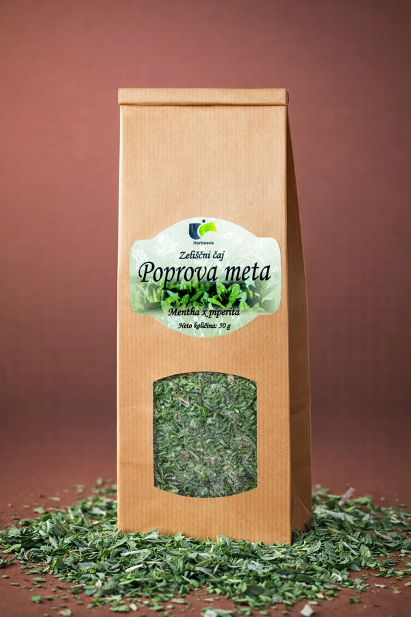 100 % zeliščni čaj poprova meta brez primesi z intenzivno aromo