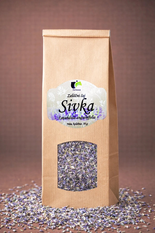 100 % zeliščni čaj sivka iz sušenih cvetov brez dodatkov