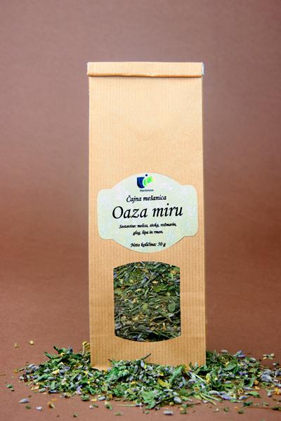 Si utrujen od napornega dneva?? Kombinacija melise, sivke, rožmarina, gloga, lipe in rmana pričara v tebi občutek popolne oaze miru.